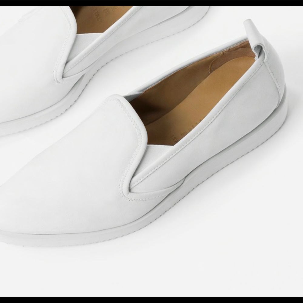 Everlane Nubuck Street Shoe in Chalk size 8